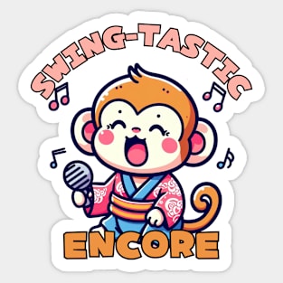 Singing Monkey Sticker